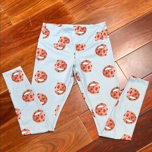 Flexi Lexi cookie Emoji Leggings - Light Blue